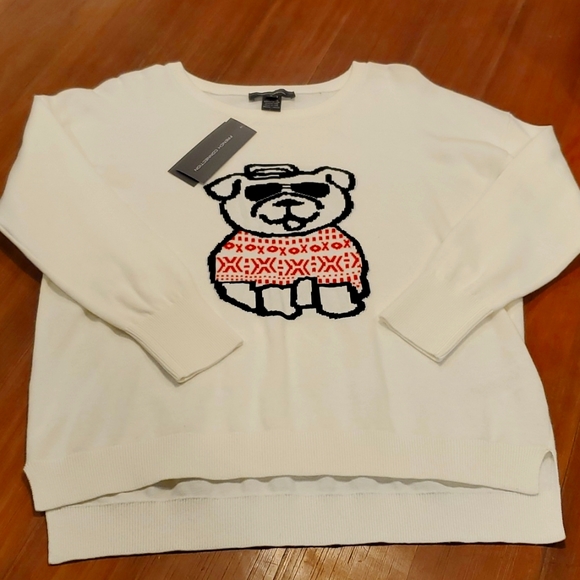 French Connection Sweaters - French connection Apres ski bulldog crew sweater.
